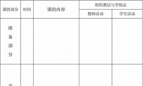 田径体育教案表格模板范文_田径体育教案表格模板